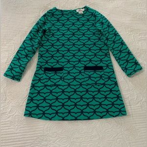 Vineyard Vines girls dress, green and navy size XS